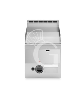 Fry top de gas de sobremesa, una placa lisa cromada 5200 W L 300 mm x P 600 mm x A 280 mm