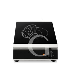 Cocina de sobremesa en vitrocerámica profesional 1 zona de cocción L 360 mm x P 510 mm x A 120 mm