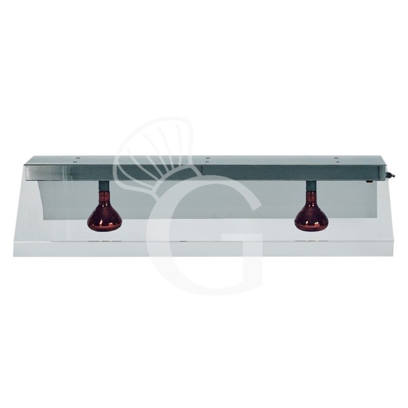 Estructura de acero inoxidable con 2 lámparas infrarrojas
