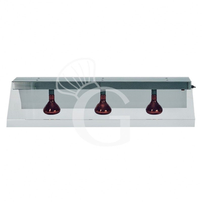 Estructura de acero inoxidable con 3 lámparas infrarrojas
