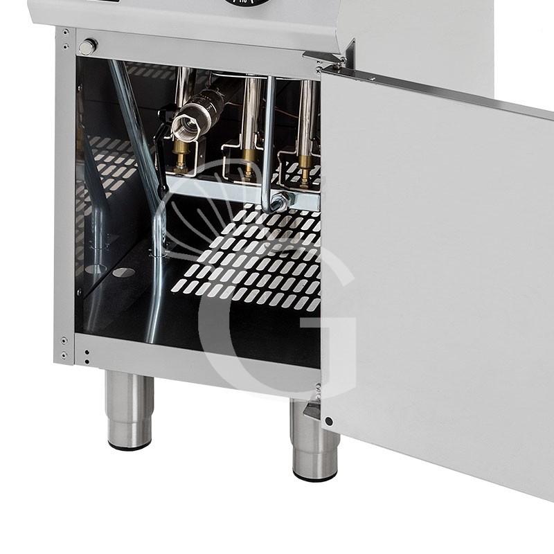 Freidora a gas sobre mueble con 1 cuba 22 LT 20 Kw
