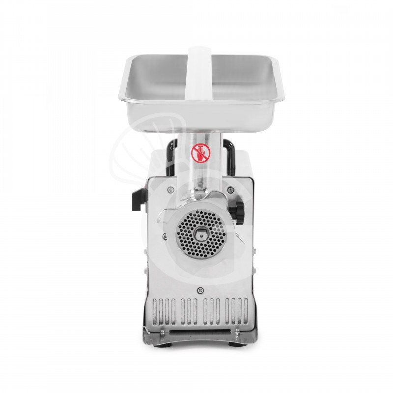 Picadora de carne monofásica con unidad de picado de acero de 220 kg/h - L 260 mm x P 520 mm x H 445 mm