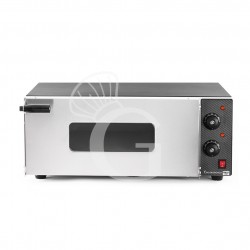 Horno eléctrico para 1 pizza de 450 mm de diámetro, equipado con 1 cámara controlada mecánicamente