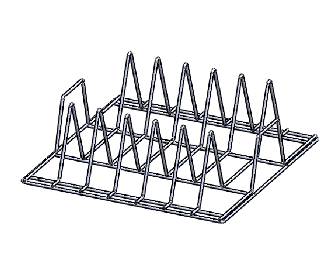 Base para bandejas - 490 x 490 x 161 mm