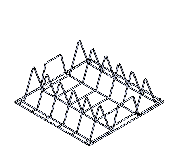 Base para bandejas - 490 x 490 x 161 mm