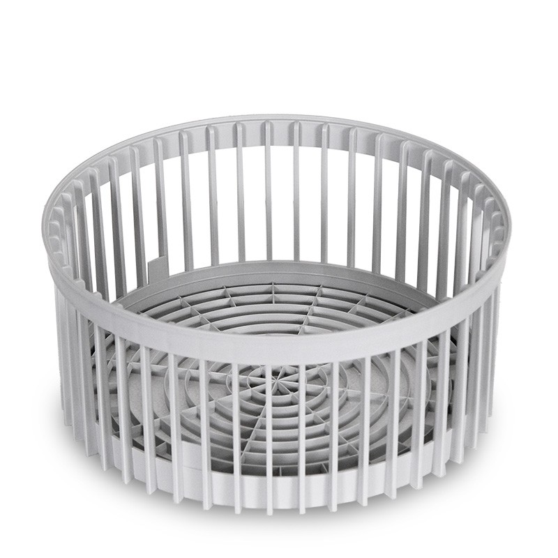 Cesta redonda plana con un diámetro de 405 mm