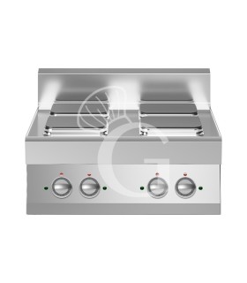 Cocina de sobremesa eléctrica de 4 placas cuadradas, 700 mm de profundidad