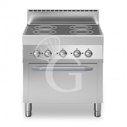 Cocina eléctrica vitrocerámica horno eléctrico de convección profundidad 700 mm