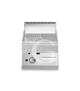 Fry Top eléctrico de sobremesa, una placa lisa cromada 4500 W Trifásico P 700 mm