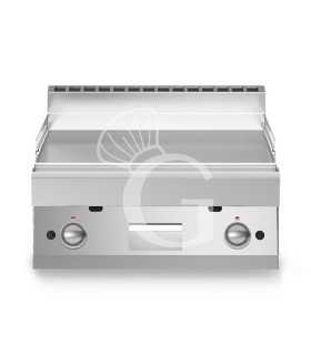 Fry top eléctrico de sobremesa, placa lisa cromada 9000 W Trifásico P 700 mm