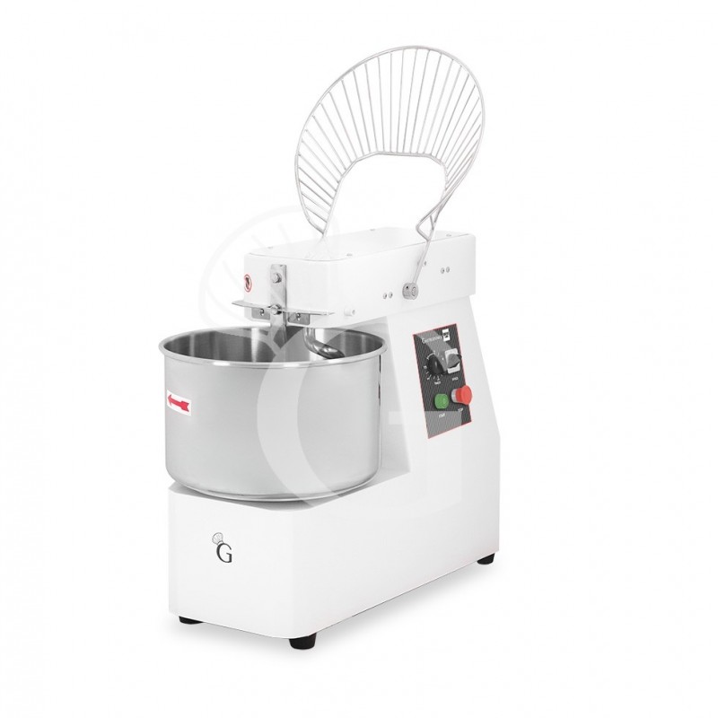 Amasadora con cabezal y cuba fijos, capacidad 30 Lt, tensión monofásica con 1 velocidad