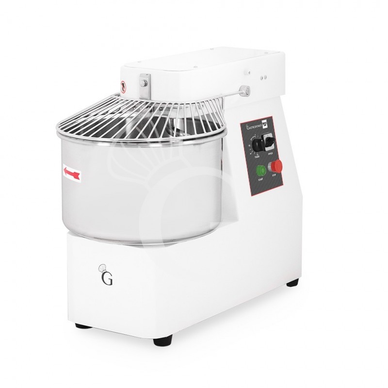 Amasadora con cabezal y cuba fijos, capacidad 42 Lt, tensión monofásica con 1 velocidad