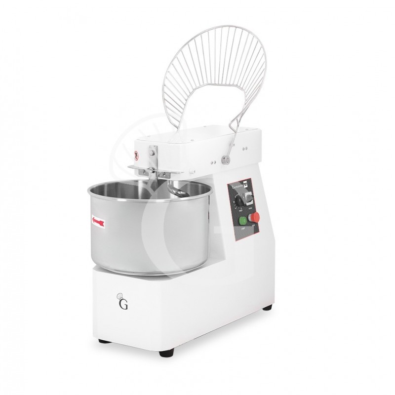 Amasadora con cabezal y cuba fijos, capacidad 42 Lt, tensión monofásica con 1 velocidad