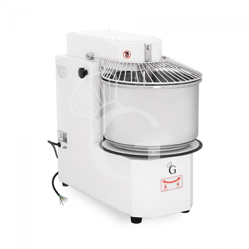 Amasadora de espiral con cuba extraíble, capacidad 40 LT, tensión trifásica con 2 velocidades