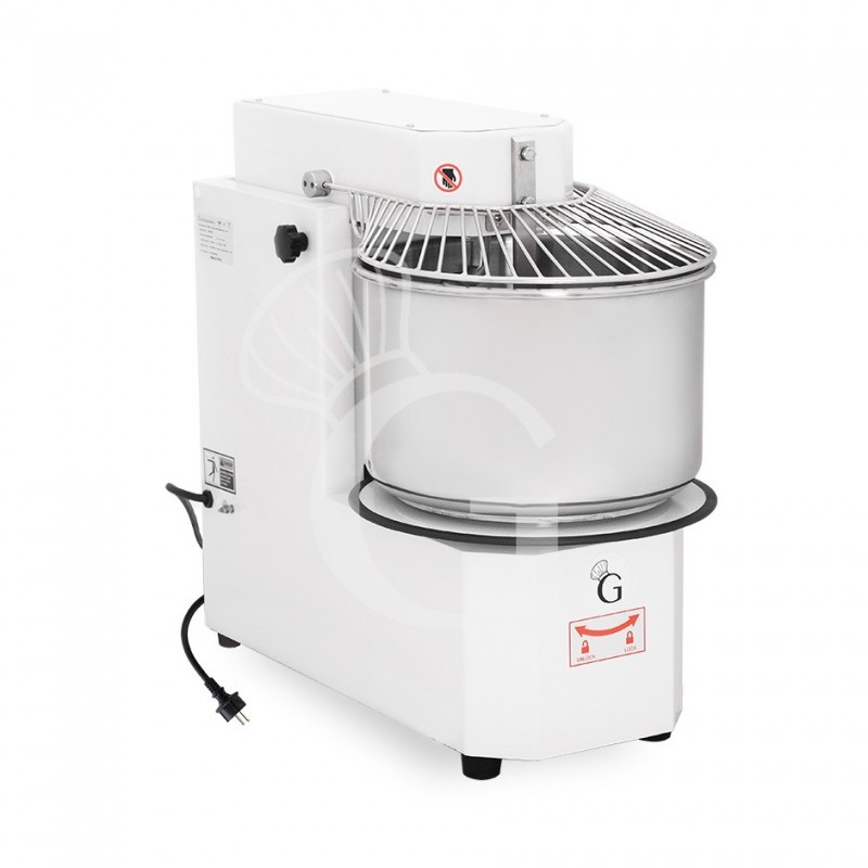 Amasadora de espiral con cuba extraíble, capacidad 50 LT, tensión monofásica con 1 velocidad