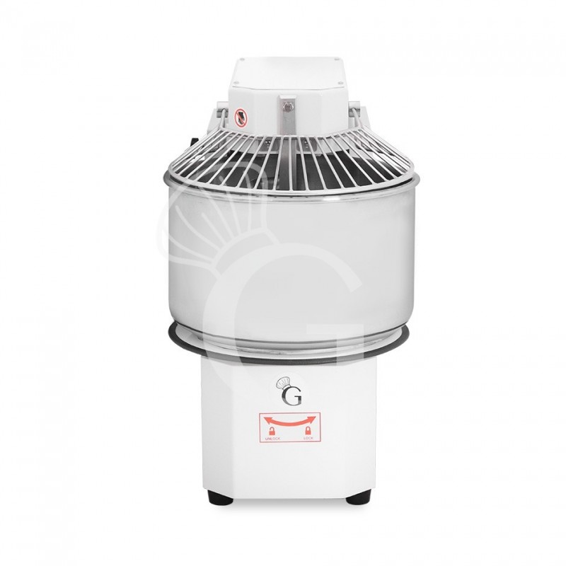 Amasadora de espiral con cuba extraíble, capacidad 50 LT, tensión monofásica con 1 velocidad Amasadora de espiral con cuba extraíble, capacidad 50 LT, tensión monofásica con 1 velocidad