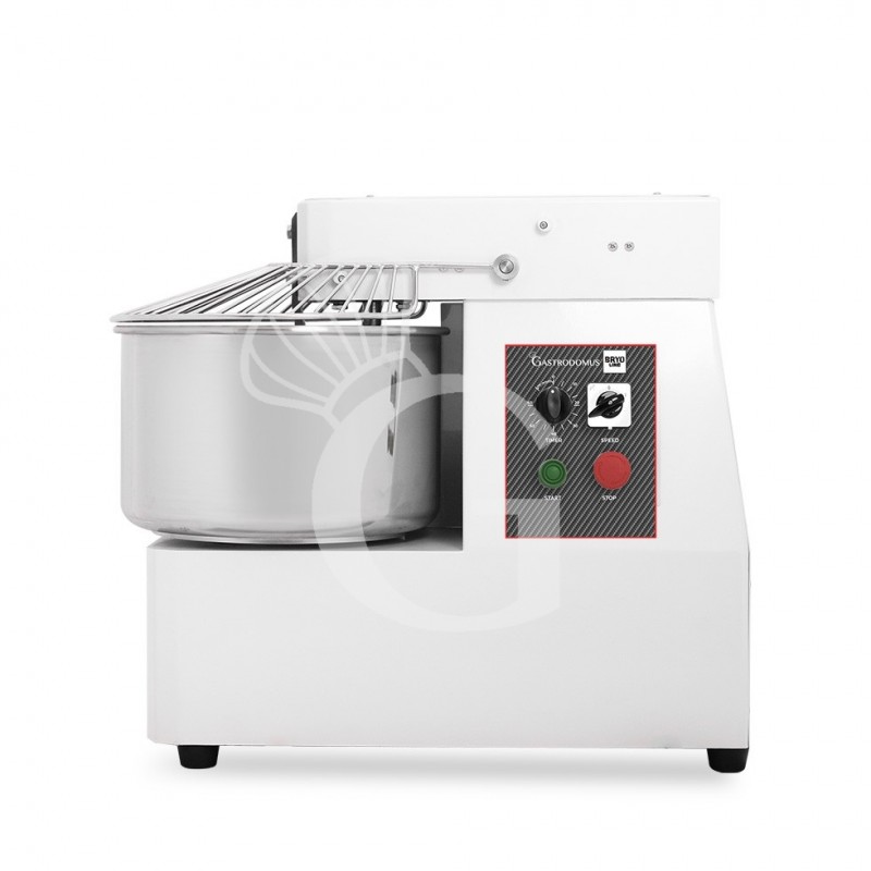 Amasadora con cabezal y cuba fijos, capacidad 20 Lt, tensión monofásica con 1 velocidad