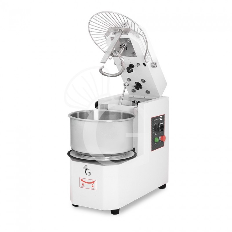 Amasadora de espiral con cuba extraíble, capacidad 20 LT, tensión trifásica con 2 velocidades