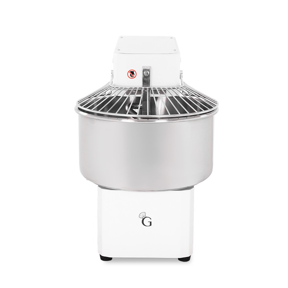 Amasadora con cabezal y cuba fijos, capacidad 50 Lt, tensión monofásica con 1 velocidad