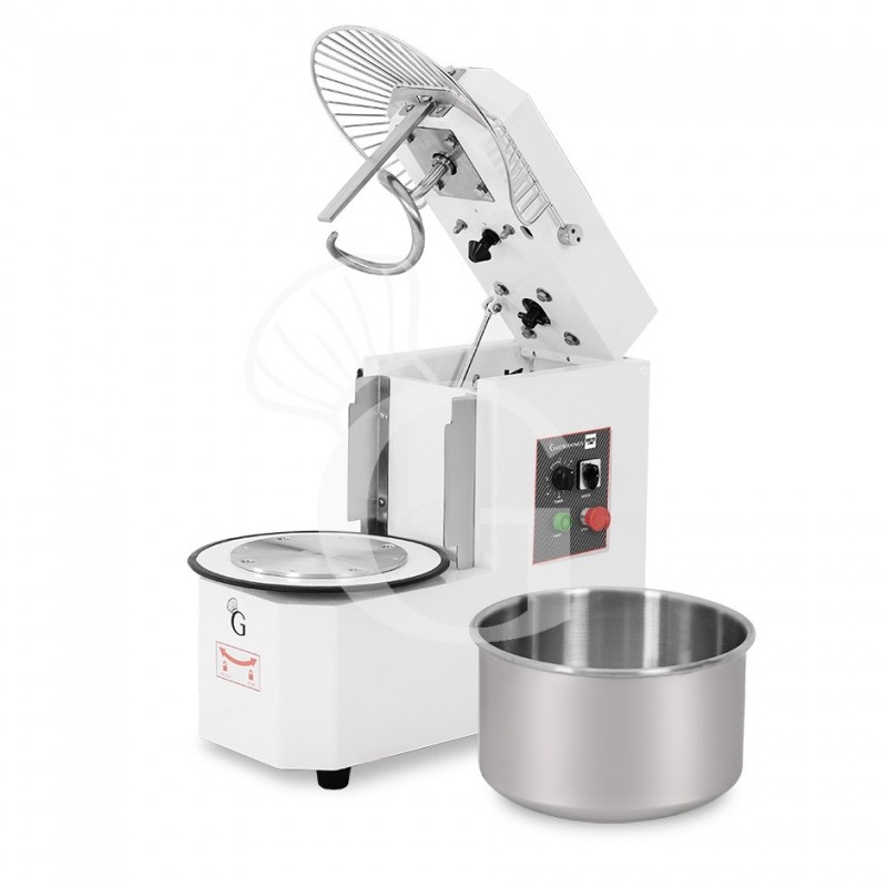 Amasadora de espiral con cuba extraíble, capacidad 40 LT, tensión monofásica con 1 velocidad