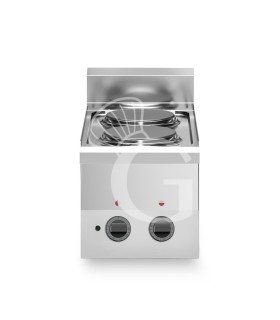Cocina de sobremesa eléctrica 2 placas, 600 mm de profundidad