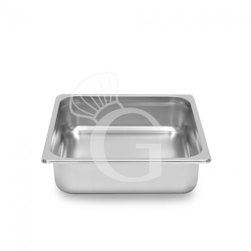 Bandeja en acero inoxidable GN 2/4 – L 530 × P 162 × H 150 mm – 9 L