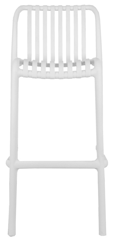 Taburete con estructura de polipropileno. Dimensiones L 400 mm x P 380 mm x H 1010 mm.