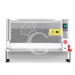 Extendedora de pizzas mecánica de acero inoxidable monorodillo de POM para pizzas de 10/40 cm de diámetro y pedal eléctrico