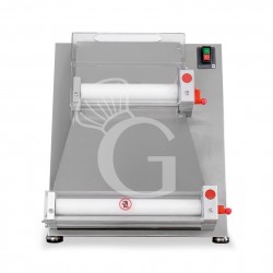 Extendedora de pizzas mecánica de acero inoxidable con rodillos paralelos  de POM para pizzas de 10/40 cm de diámetro