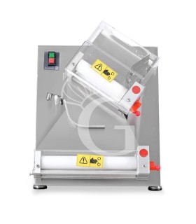 Extendedora de pizzas mecánica de acero inoxidable con rodillos inclinados de POM para pizzas de 10/30 cm de diámetro