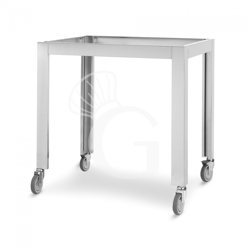 Soporte horno horno pizza virex44 con ruedas de las cuales dos con freno