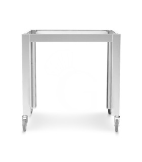 Soporte para horno de pizza VIREX6L con ruedas, dos de ellas con freno