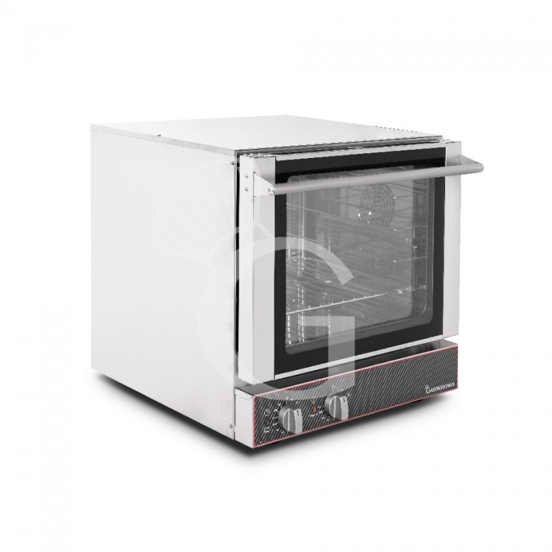 Horno eléctrico , mandos mecánicos, puerta abatible, monofásico para 4 bandejas 460x340 mm