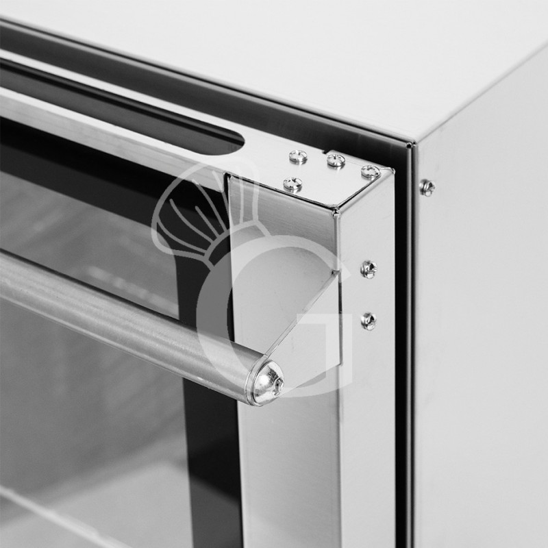 Horno eléctrico , mandos mecánicos, puerta abatible, monofásico para 4 bandejas 460x340 mm