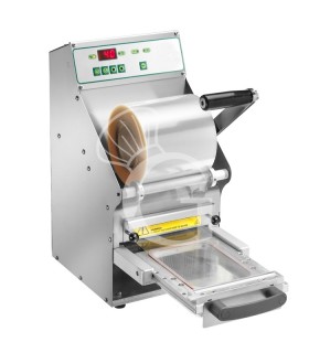 Termoselladora manual de acero inoxidable ancho del film 150 mm L 260 mm x P 300 mm x A 500 mm 0,5 Kw
