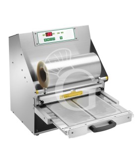Termoselladora automática de acero inoxidable ancho del film 380 mm L 460 mm x P 510 mm x A 555 mm 1,5 Kw