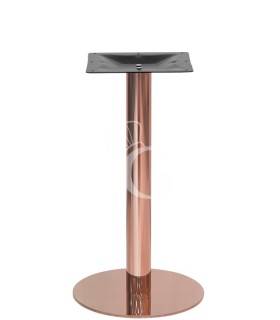 Base de acero inoxidable cobrizo, pies regulables - altura 720 mm