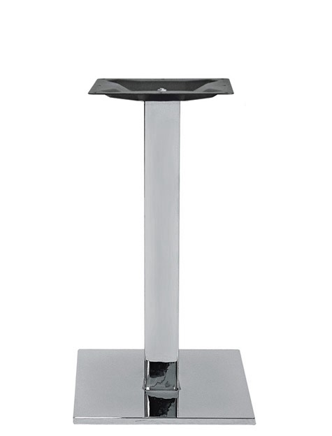 Base en acero cromado con pies regulables – altura 72 cm