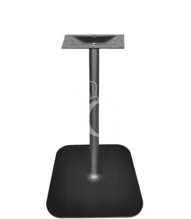 Base de mesa doble en acero inoxidable satinado, altura 720 mm