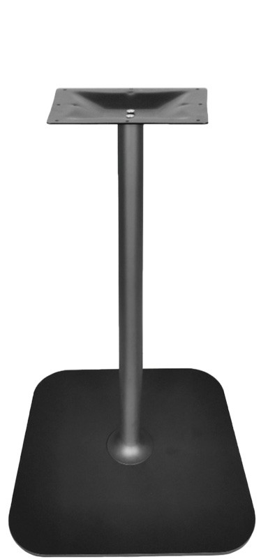 Base de mesa doble en acero inoxidable satinado, altura 720 mm