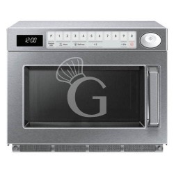 Horno microondas profesional con mandos digitales y funcionamiento con dos magnetrones, potencia de 1,5 KW, plato fijo