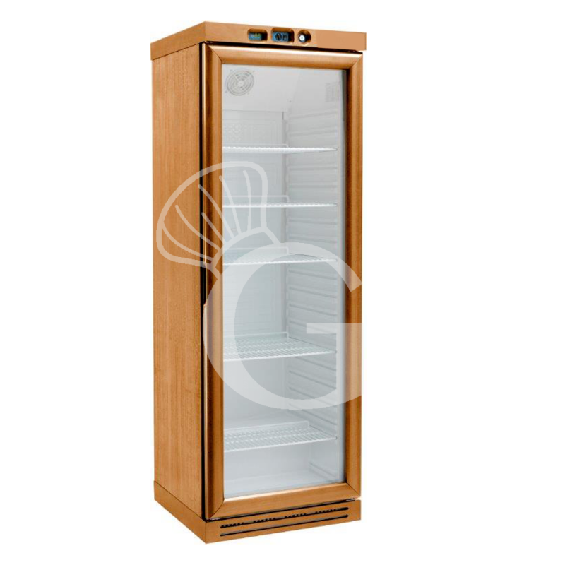 Vinoteca de madera refrigeración estática 340L, Tª regulable de +2°C/+8°C y 4 estantes