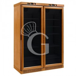 Vinoteca de madera estática 340 LT + 340 LT, T +2°C/+8°C y -18ºC/-22ºC