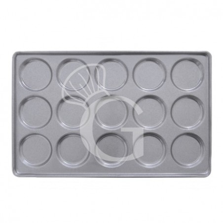 Bandeja rectangular para hamburguesas fabricada en chapa aluminizada  L 600 mm x P 400 mm x H 14 mm Bandeja rectangular para hamburguesas fabricada en chapa aluminizada  L 600 mm x P 400 mm x H 14 mm