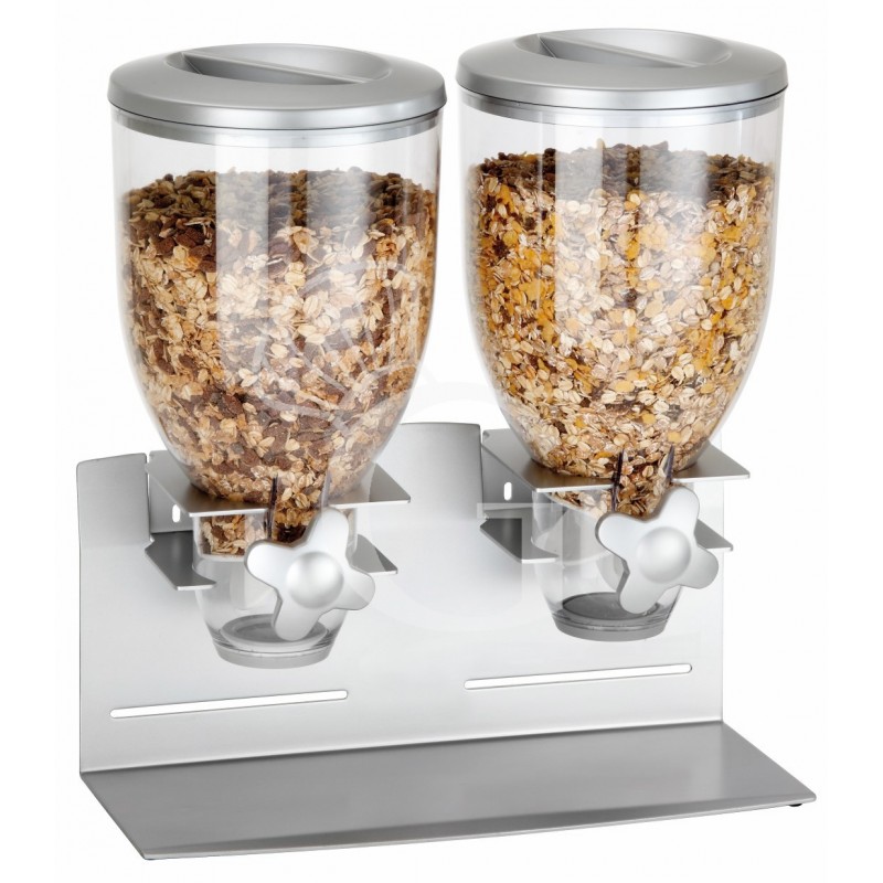 Dispensador cereales de molino doble  L 360 mm x P 170 mm x H 395 mm