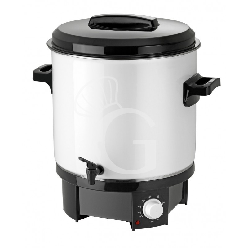 Olla calentadora para vino caliente con control de temperatura de +30°C a +100°C