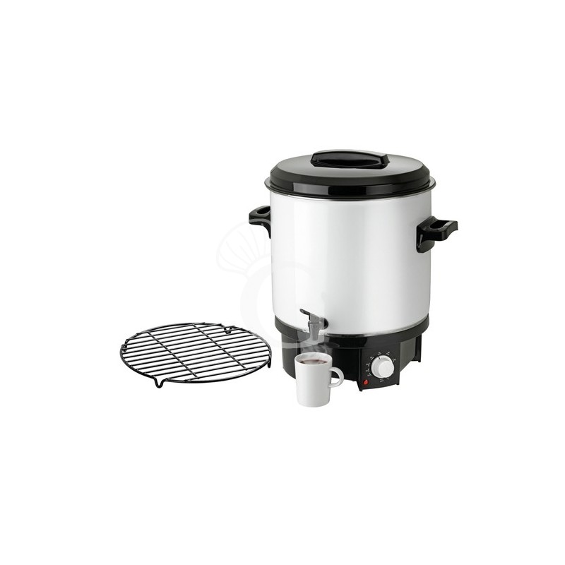 Olla calentadora para vino caliente con control de temperatura de +30°C a +100°C