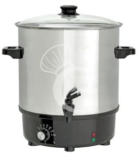 Olla para calentar vino de acero inox con capacidad 25 L