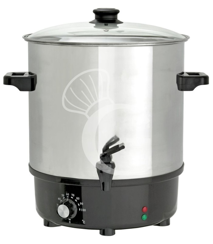 Olla para calentar vino de acero inox con capacidad 25 L
