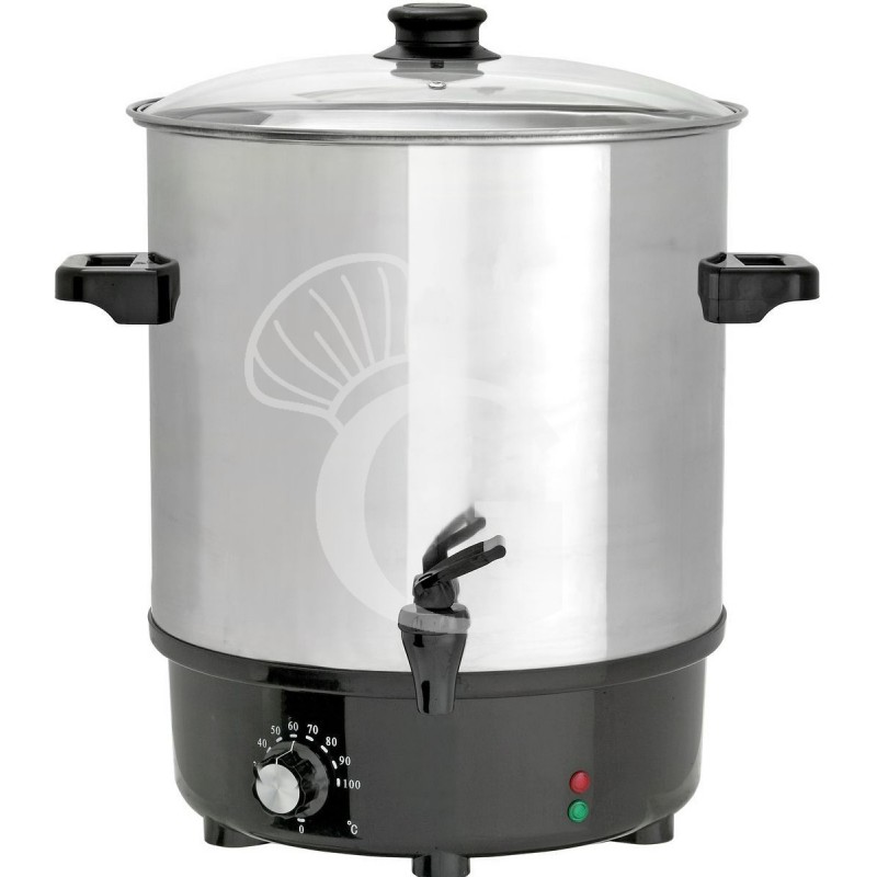 Olla para calentar vino con control de temperatura capacidad 30 L